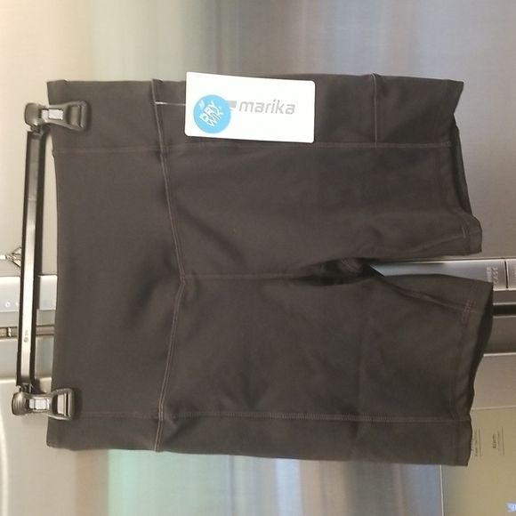 💕MARIKA💕 Hazel Bermuda Bike Shorts ~ Black Large L NWT - Picture 3 of 10